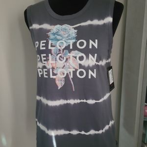 Peloton Studio Side Slit Tie-dye Muscle Tank